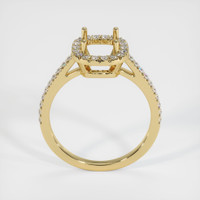 14K Yellow Gold Pave Ring Setting Image