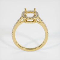 18K Yellow Gold Pave Ring Setting Image