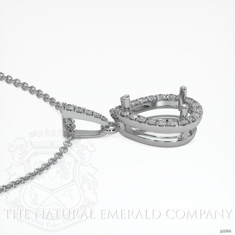 Platinum 950 Pave Pendant Setting