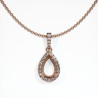 14K Rose Gold Pave Pendant Setting Video