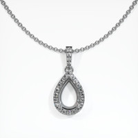 10K White Gold Pave Pendant Setting Video