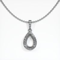18K White Gold Pave Pendant Setting Video