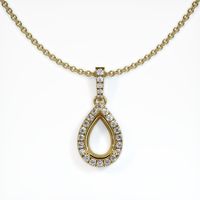 14K Yellow Gold Pave Pendant Setting Video