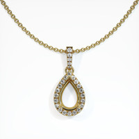 18K Yellow Gold Pave Pendant Setting Video
