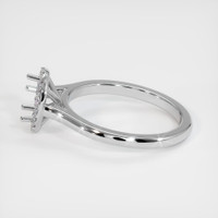 14K White Gold Pave Ring Setting Image