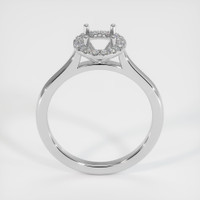 14K White Gold Pave Ring Setting Image