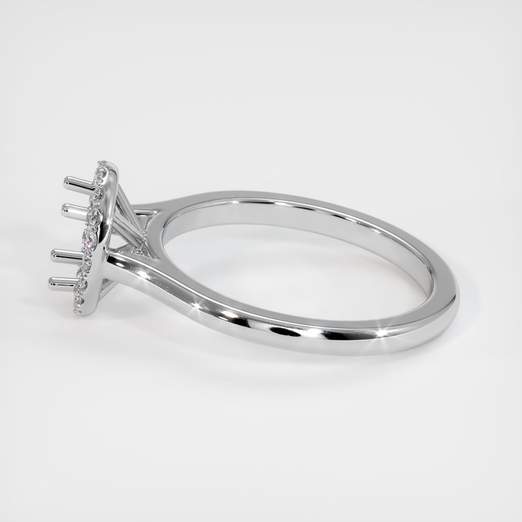 18K White Gold Pave Ring Setting