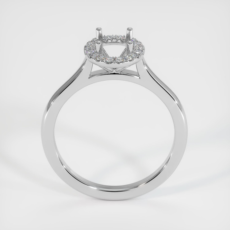 18K White Gold Pave Ring Setting