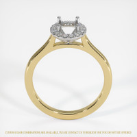 14K White & Yellow Pave Ring Setting Image