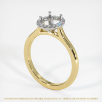 18K White & Yellow Pave Ring Setting Video