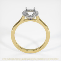 18K White & Yellow Pave Ring Setting Image