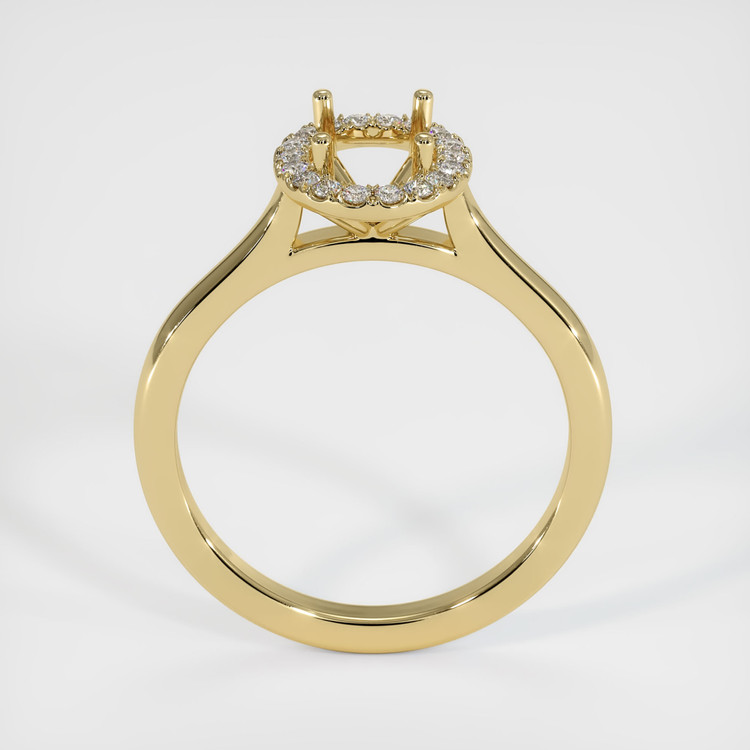14K Yellow Gold Pave Ring Setting