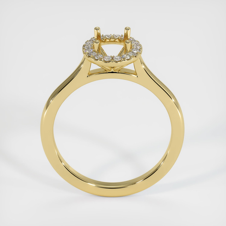 18K Yellow Gold Pave Ring Setting