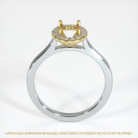 18K Yellow & White Pave Ring Setting Image