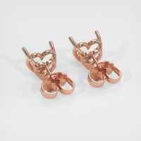 14K Rose Gold Studs Earring Setting Image