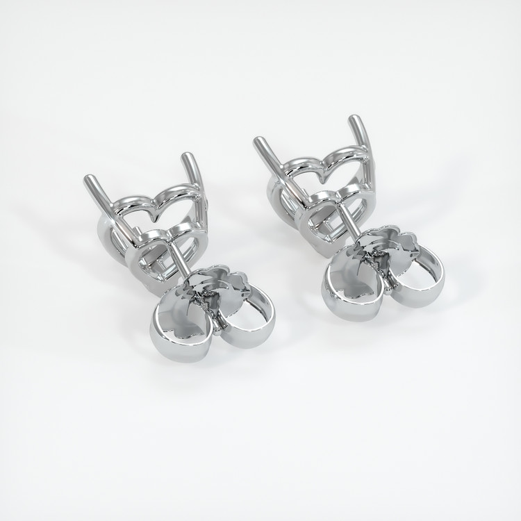 14K White Gold Studs Earring Setting