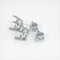 18K White Gold Studs Earring Setting Image