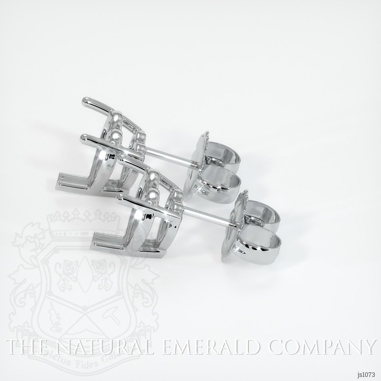 18K White Gold Studs Earring Setting