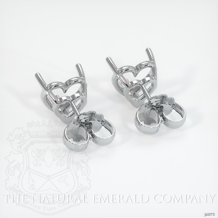 18K White Gold Studs Earring Setting