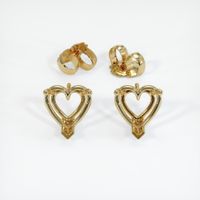 14K Yellow Gold Studs Earring Setting Image