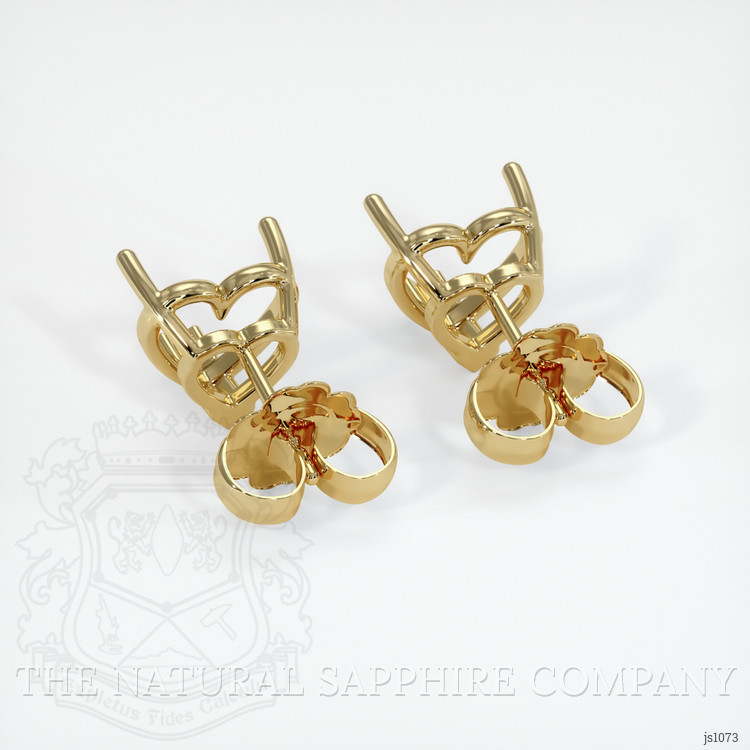 14K Yellow Gold Studs Earring Setting