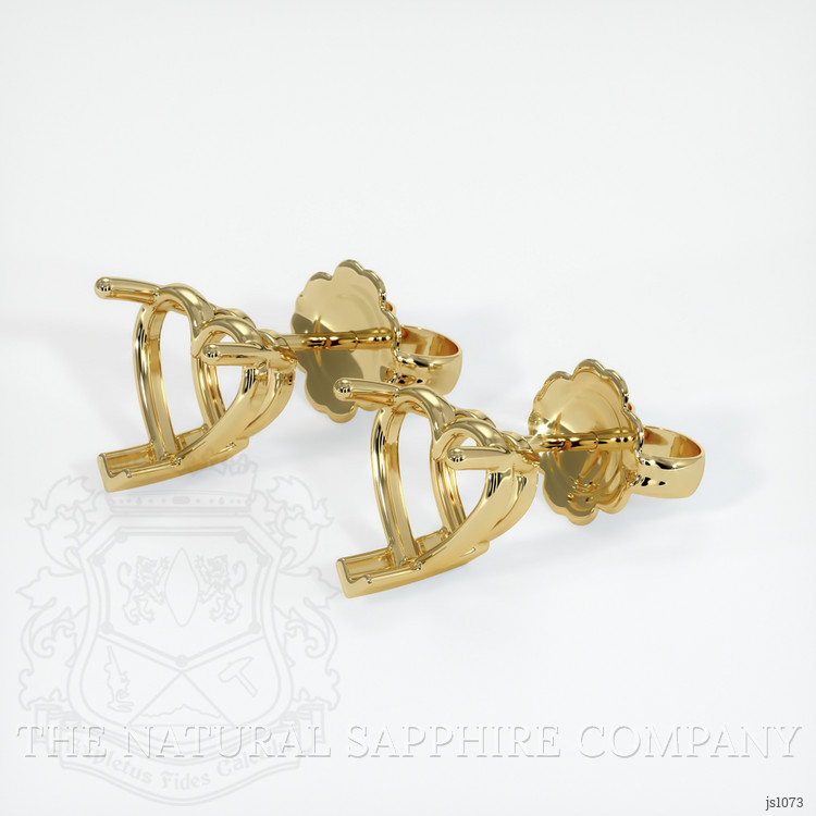 18K Yellow Gold Studs Earring Setting