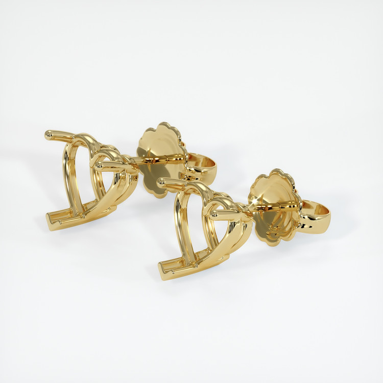 18K Yellow Gold Studs Earring Setting