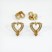 18K Yellow Gold Studs Earring Setting Image