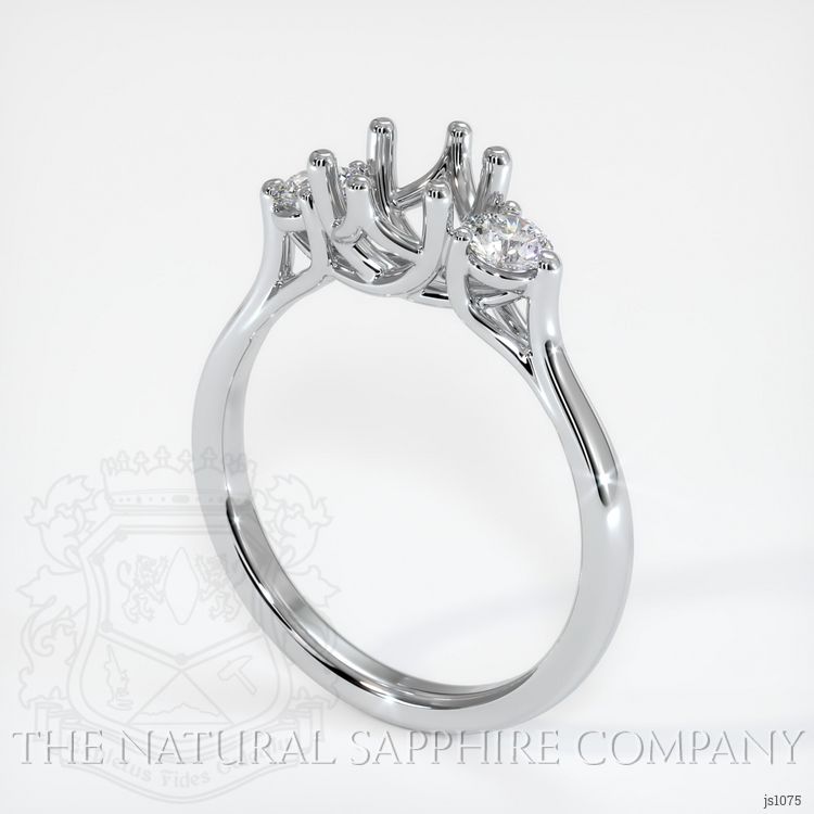 Platinum 950 Antique Style Ring Setting