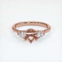 14K Rose Gold Antique Style Ring Setting Image