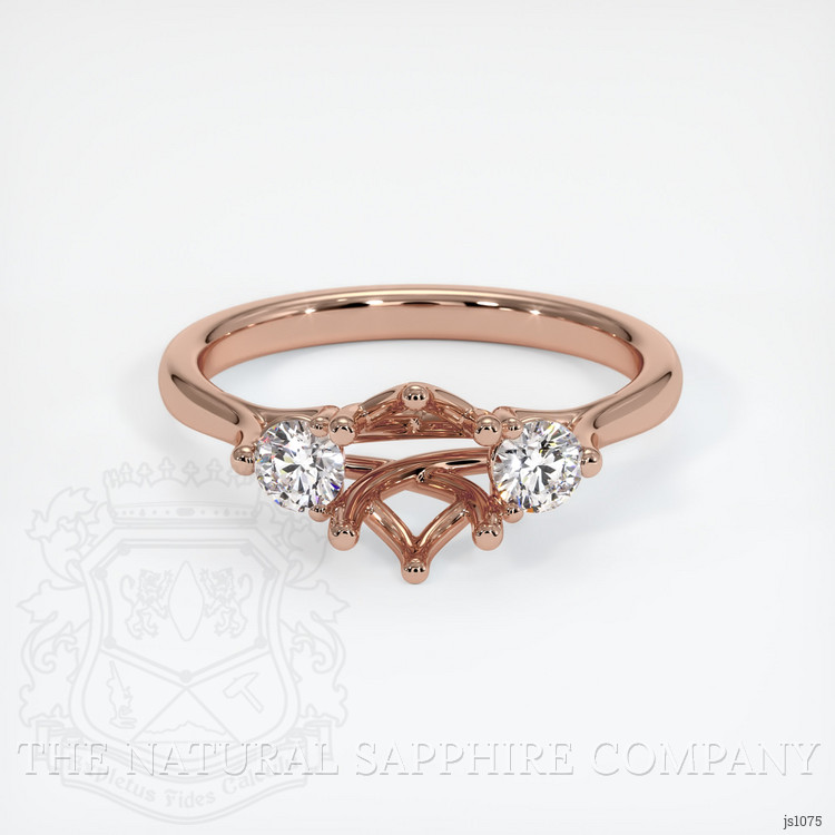 14K Rose Gold Antique Style Ring Setting