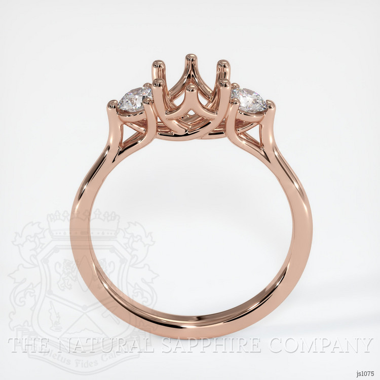 14K Rose Gold Antique Style Ring Setting