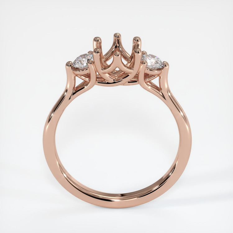 14K Rose Gold Antique Style Ring Setting