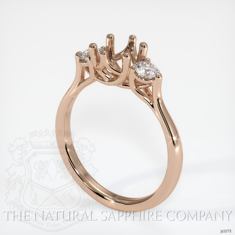 18K Rose Gold Antique Style Ring Setting