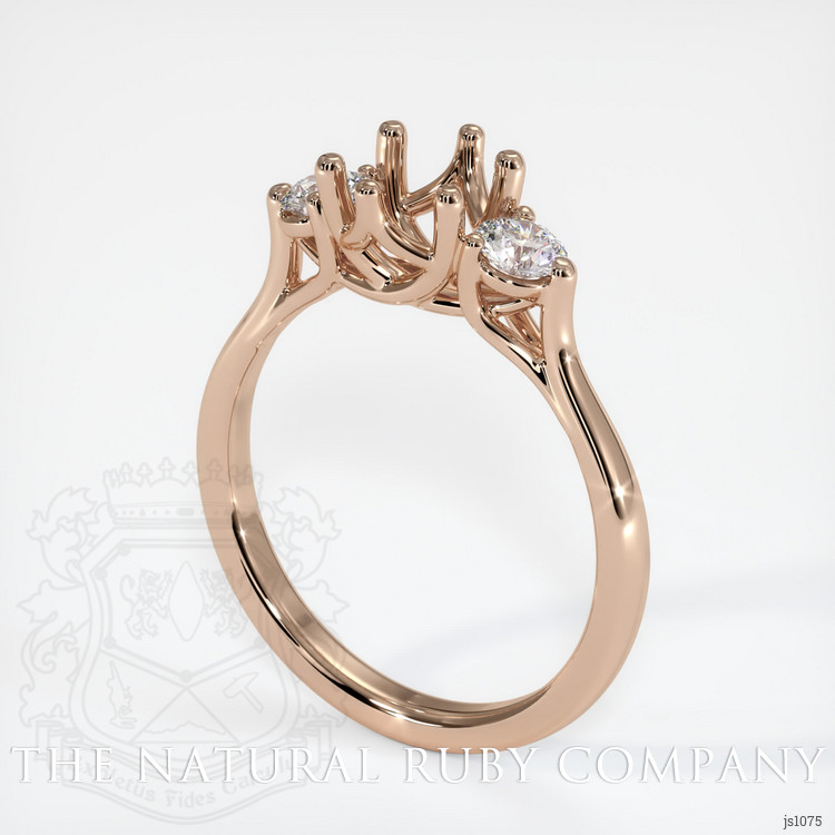 18K Rose Gold Antique Style Ring Setting