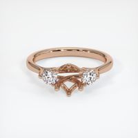 18K Rose Gold Antique Style Ring Setting Image