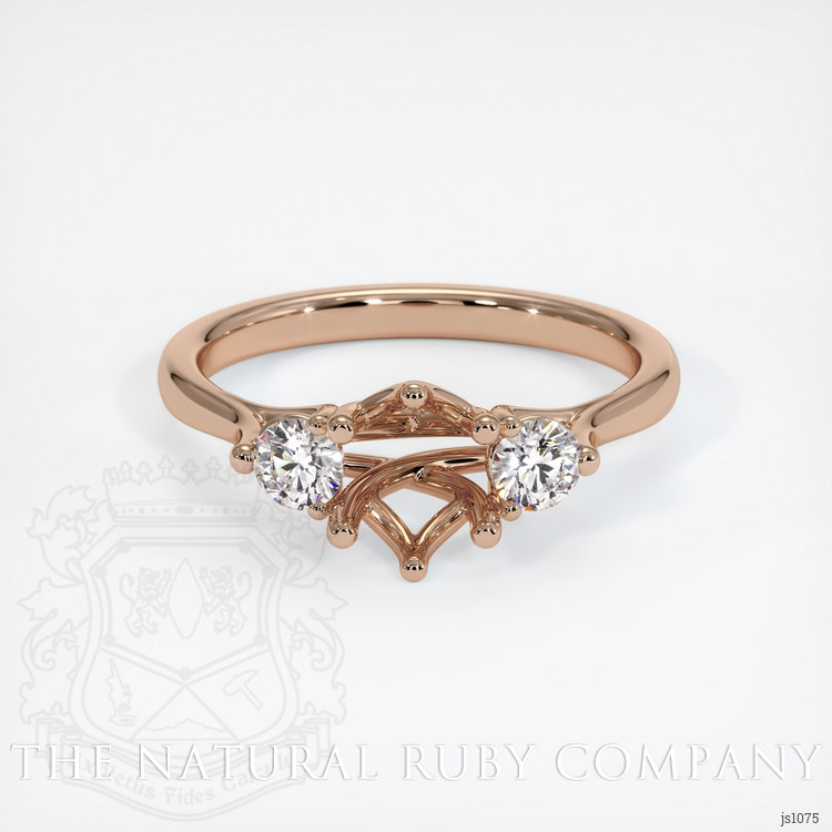 18K Rose Gold Antique Style Ring Setting