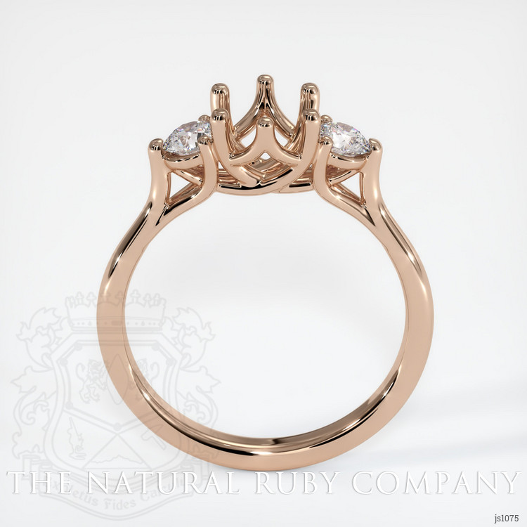 18K Rose Gold Antique Style Ring Setting