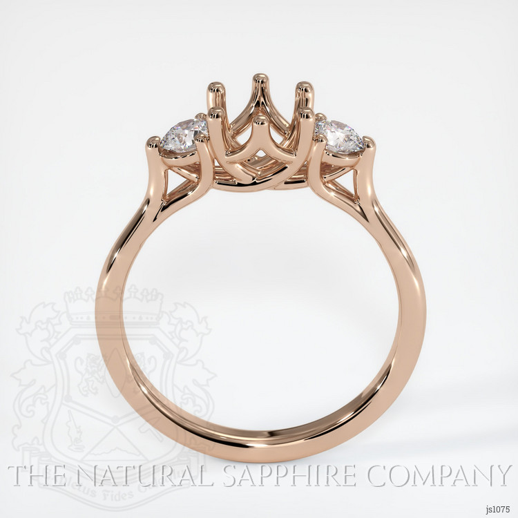 18K Rose Gold Antique Style Ring Setting