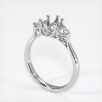 10K White Gold Antique Style Ring Setting Video