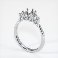18K White Gold Antique Style Ring Setting Video