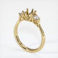 10K Yellow Gold Antique Style Ring Setting Video
