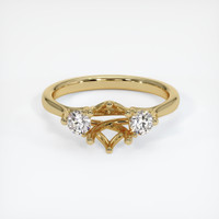 10K Yellow Gold Antique Style Ring Setting Image