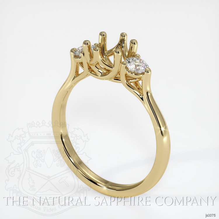 14K Yellow Gold Antique Style Ring Setting