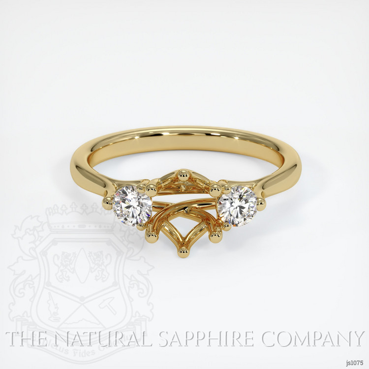 14K Yellow Gold Antique Style Ring Setting