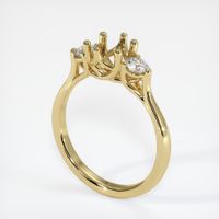 18K Yellow Gold Antique Style Ring Setting Video
