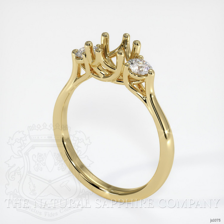 18K Yellow Gold Antique Style Ring Setting