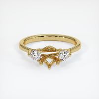 18K Yellow Gold Antique Style Ring Setting Image