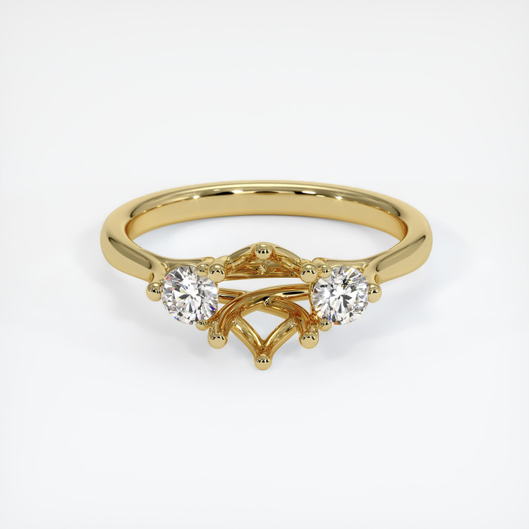 18K Yellow Gold Antique Style Ring Setting
