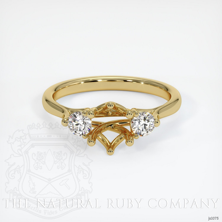 18K Yellow Gold Antique Style Ring Setting